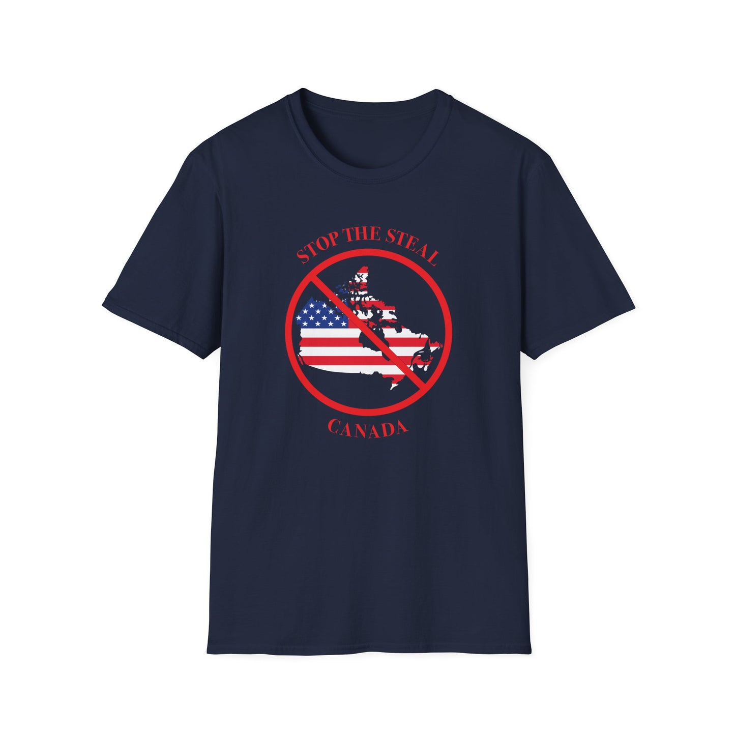 Adult Unisex Ultra Cotton Tee - 'Stop the Steal - Canada' - English