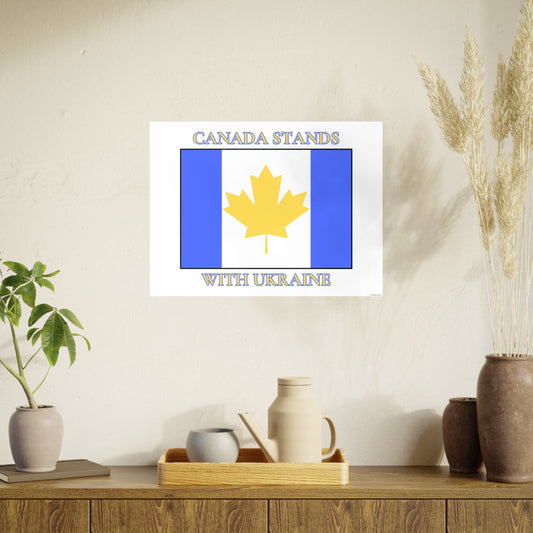 Poster - Wall Art - 'Canada Stands with Ukraine'