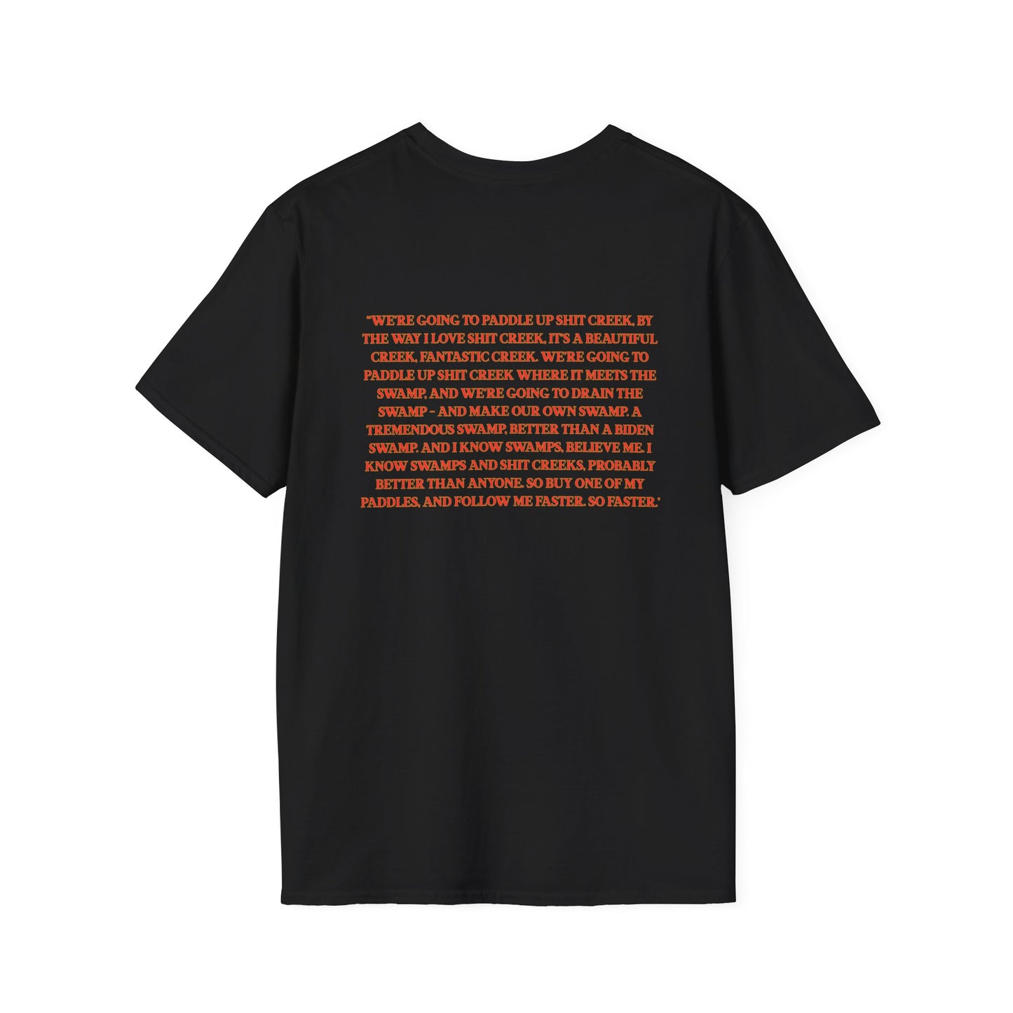 Adult Unisex Ultra Cotton Tee - 'DJT Shit Creek Paddles - MAGA Edition'