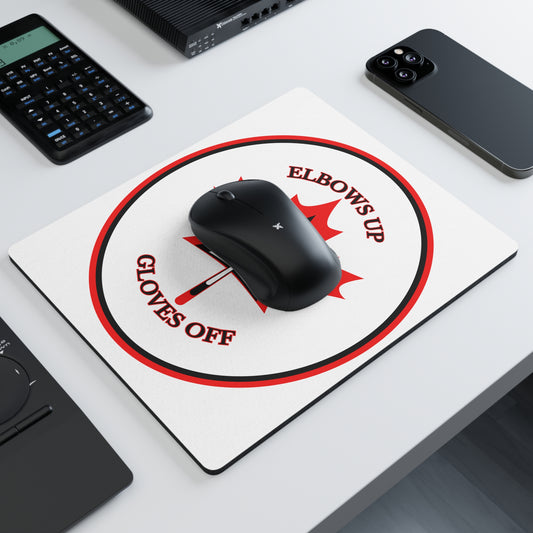 Mouse Pad Canada - 'Elbows Up, Gloves Off' - English