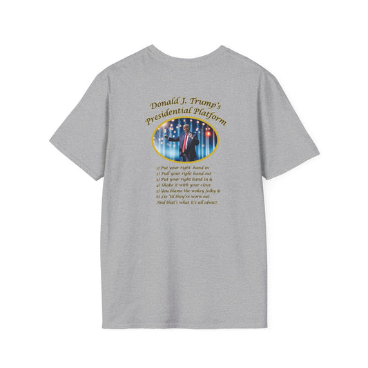 Adult Unisex Ultra Cotton Tee - 'DJT Presidential Platform'