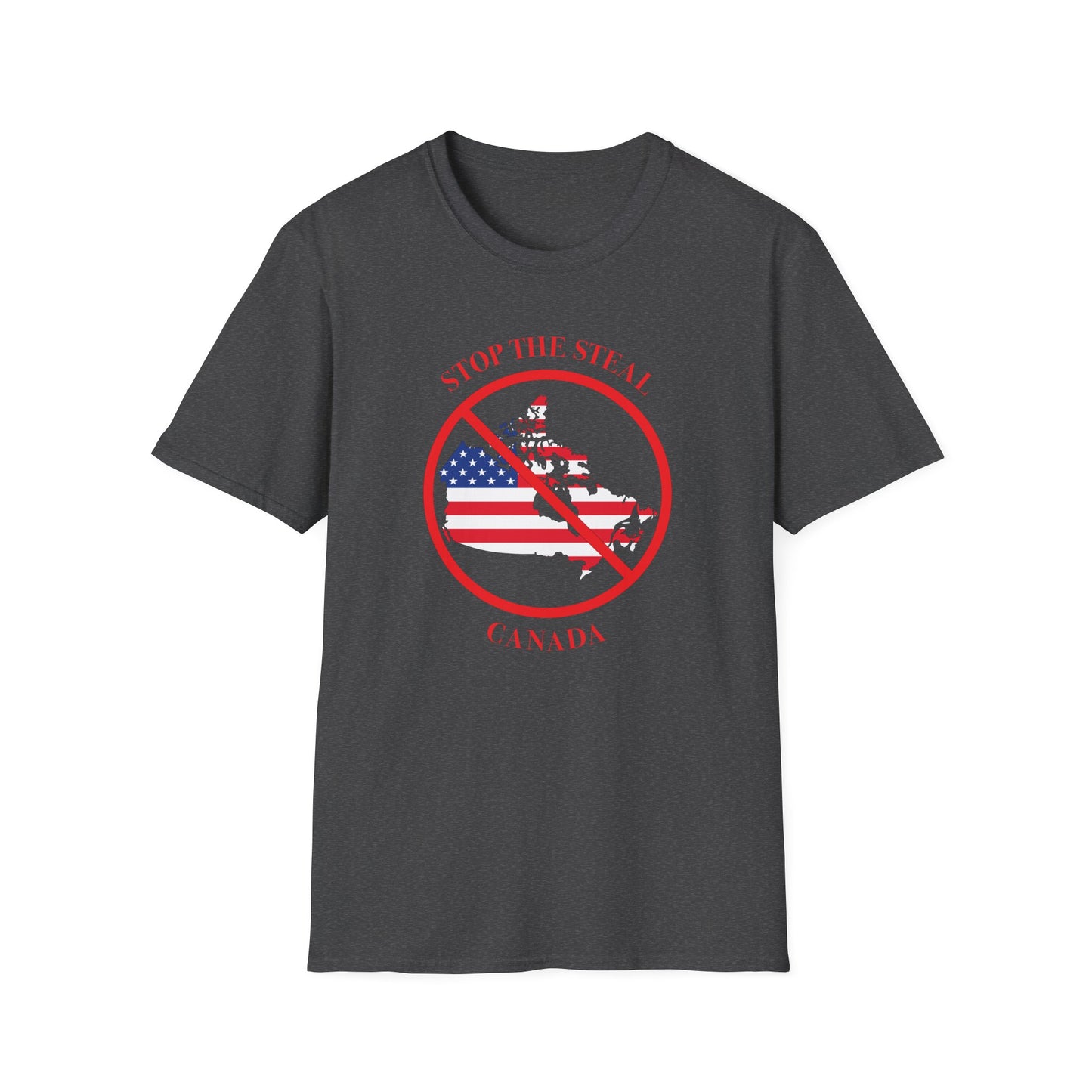 Adult Unisex Ultra Cotton Tee - 'Stop the Steal - Canada' - English