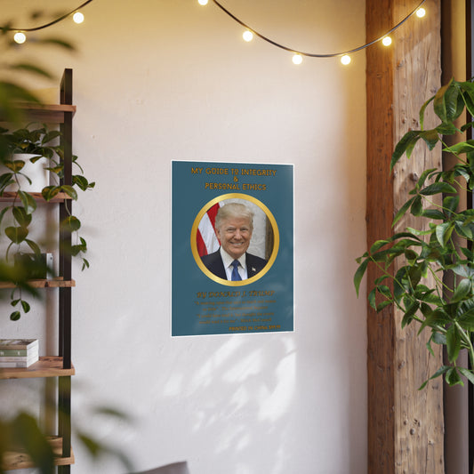 Poster - Wall Art - 'My Guide to Integrity & Personal Ethics'