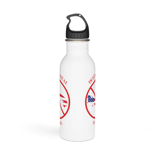 Water Bottle Eco-Friendly Stainless Steel - 'Stop The Steal - Panama' - Bilingual
