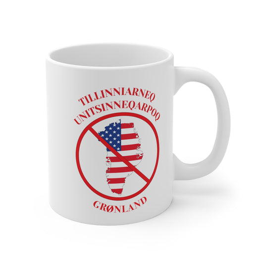 Dynamic Ceramic Mug - 'Stop the Steal - Greenland' - Bilingual | 11oz, 15oz, 20oz