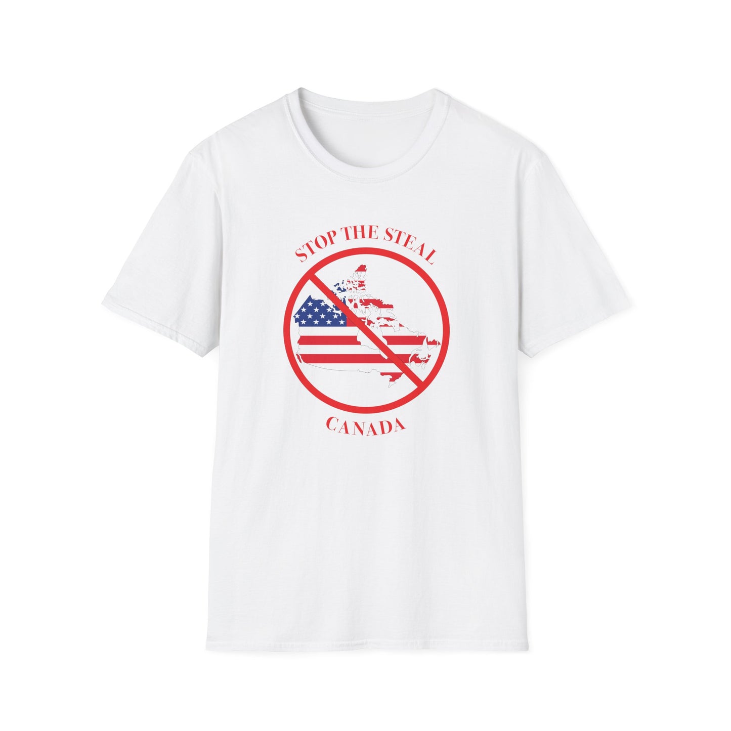 Adult Unisex Ultra Cotton Tee - 'Stop the Steal - Canada' - English
