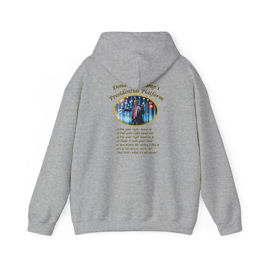 Adult Unisex Midweight Fleece Hoodie - 'DJT Presidential Platform'