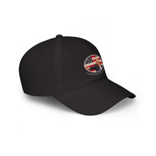 Low Profile Baseball Cap - 'The Buck Stops There'