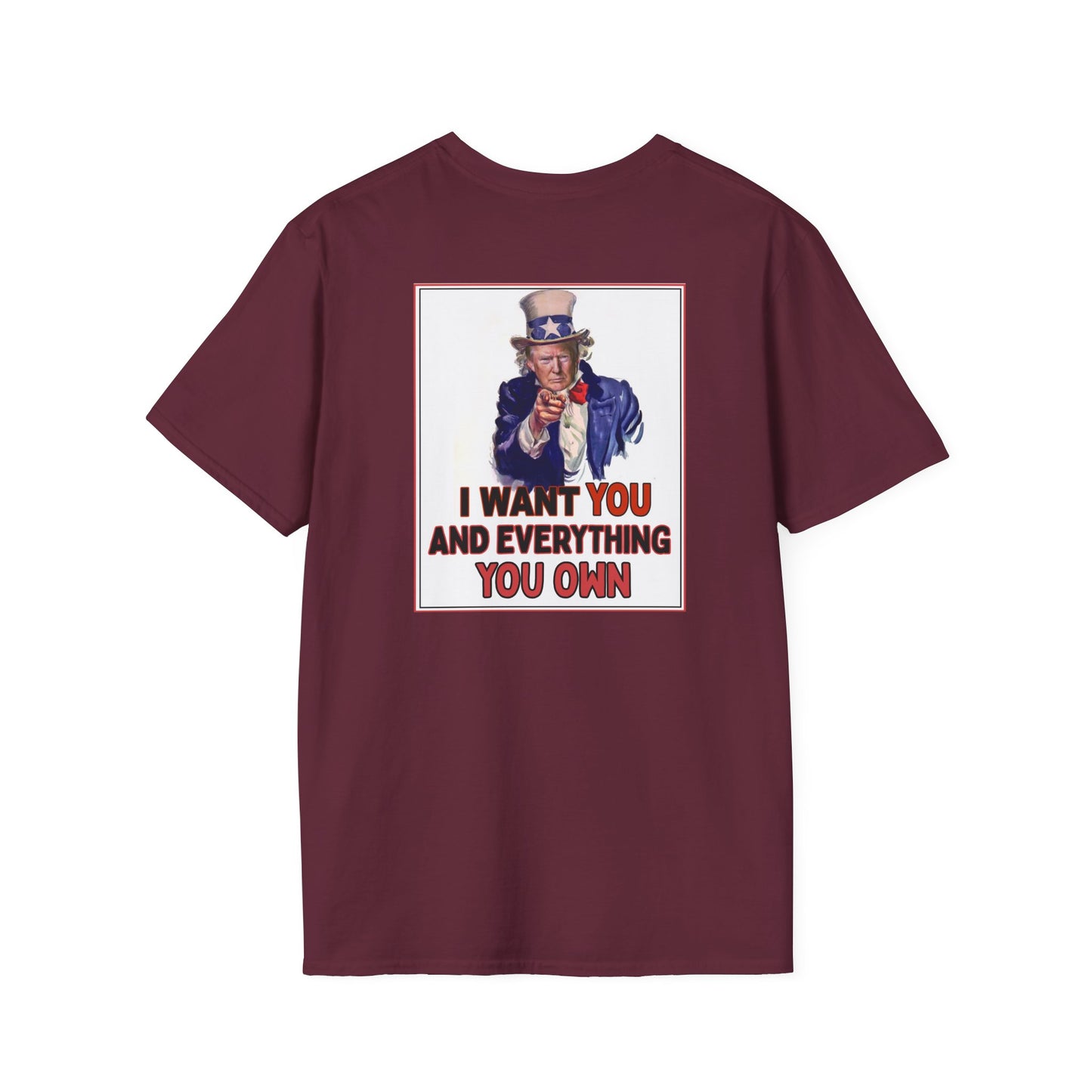 Adult Unisex Ultra Cotton Tee - 'Uncle SCAM Wants You'