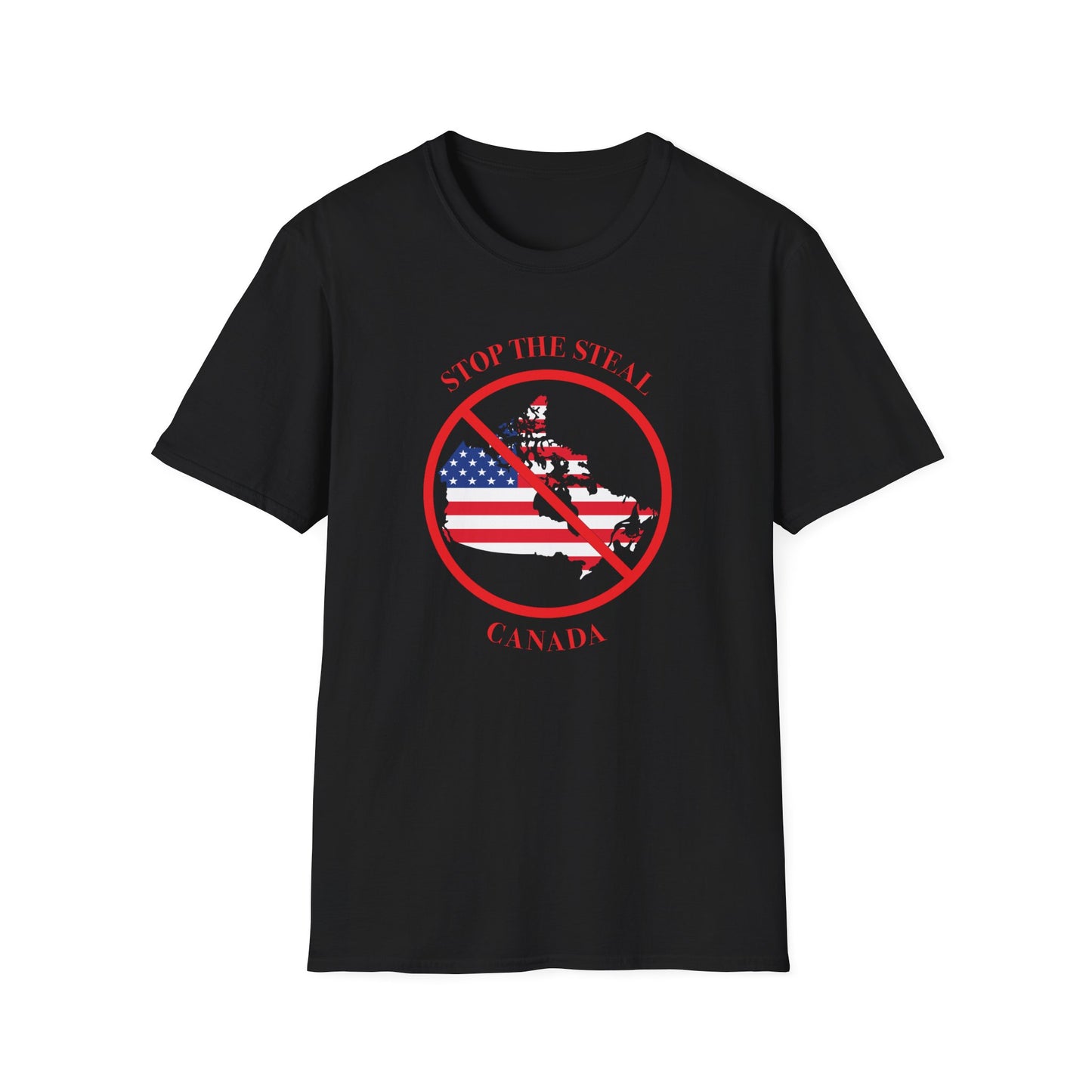 Adult Unisex Ultra Cotton Tee - 'Stop the Steal - Canada' - English