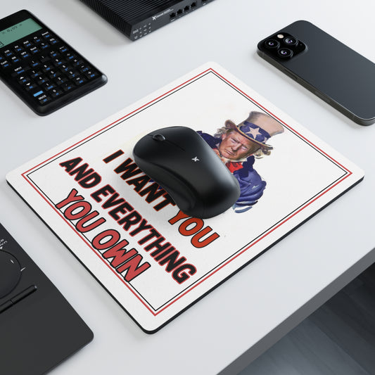 Mouse Pad Satirical - 'Uncle SCAM Wants You'