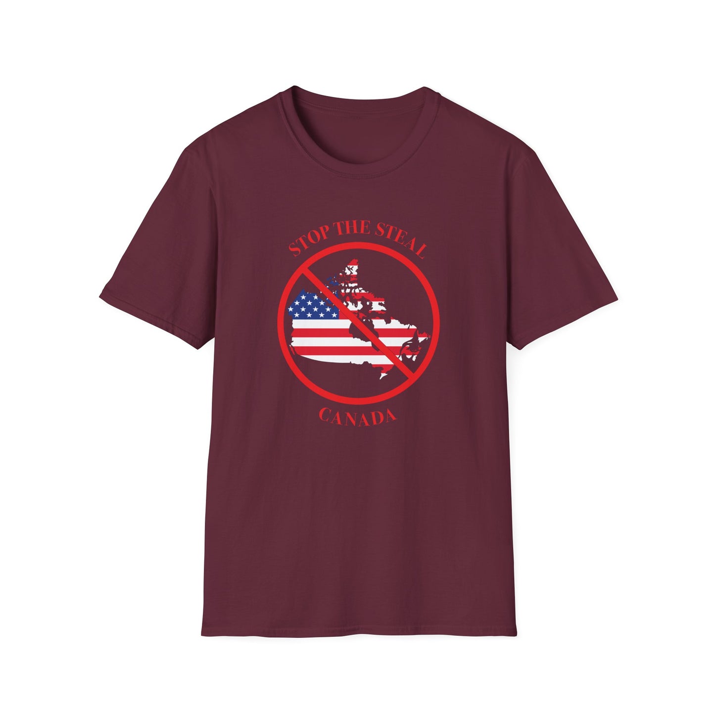 Adult Unisex Ultra Cotton Tee - 'Stop the Steal - Canada' - English