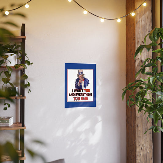 Poster - Wall Art - 'Uncle SCAM Wants You'