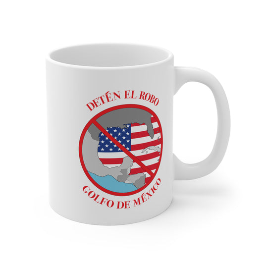Dynamic Ceramic Mug - 'Stop the Steal - Gulf of Mexico' - Bilingual | 11oz, 15oz, 20oz