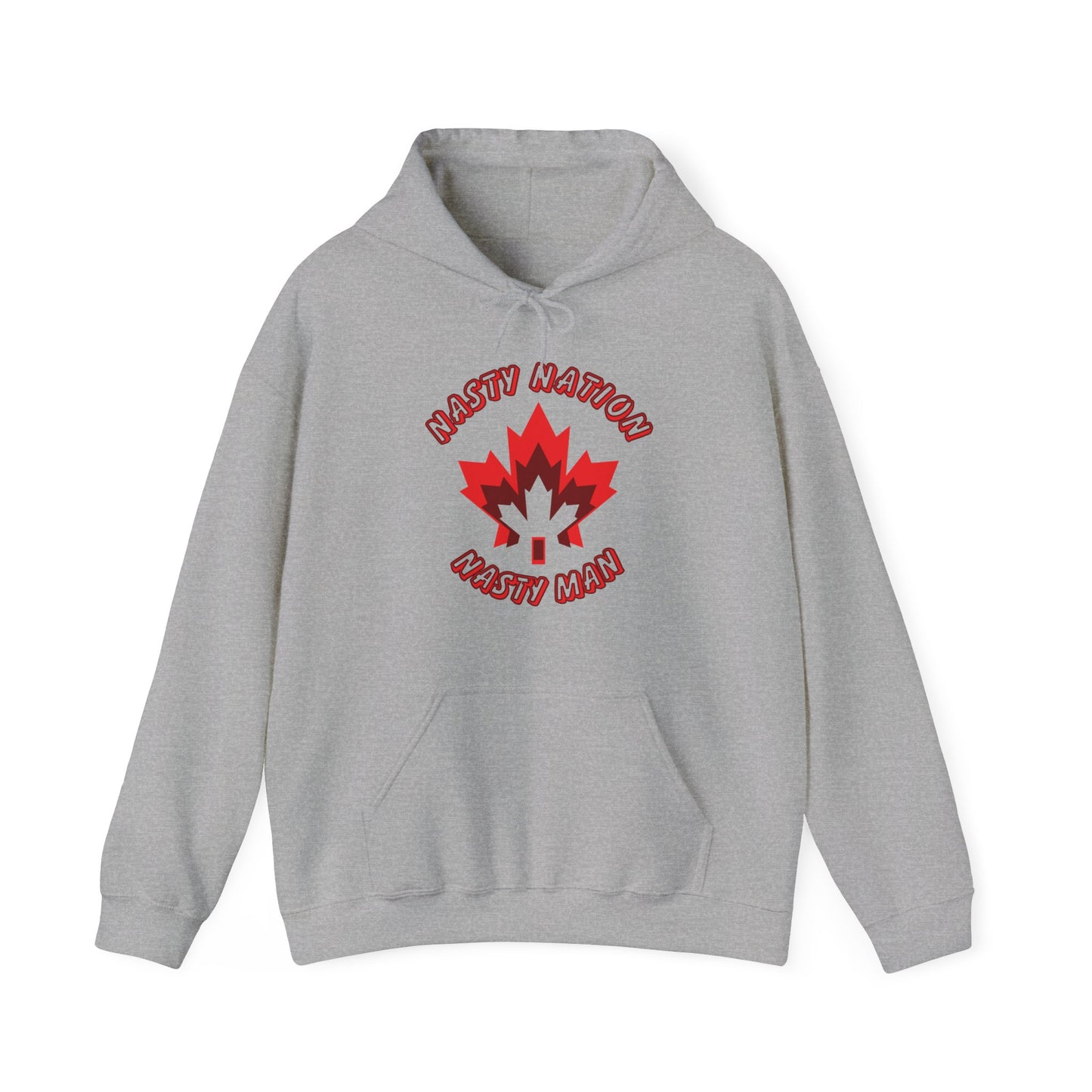Adult Unisex Midweight Fleece Hoodie - 'Nasty Nation - Nasty Man'