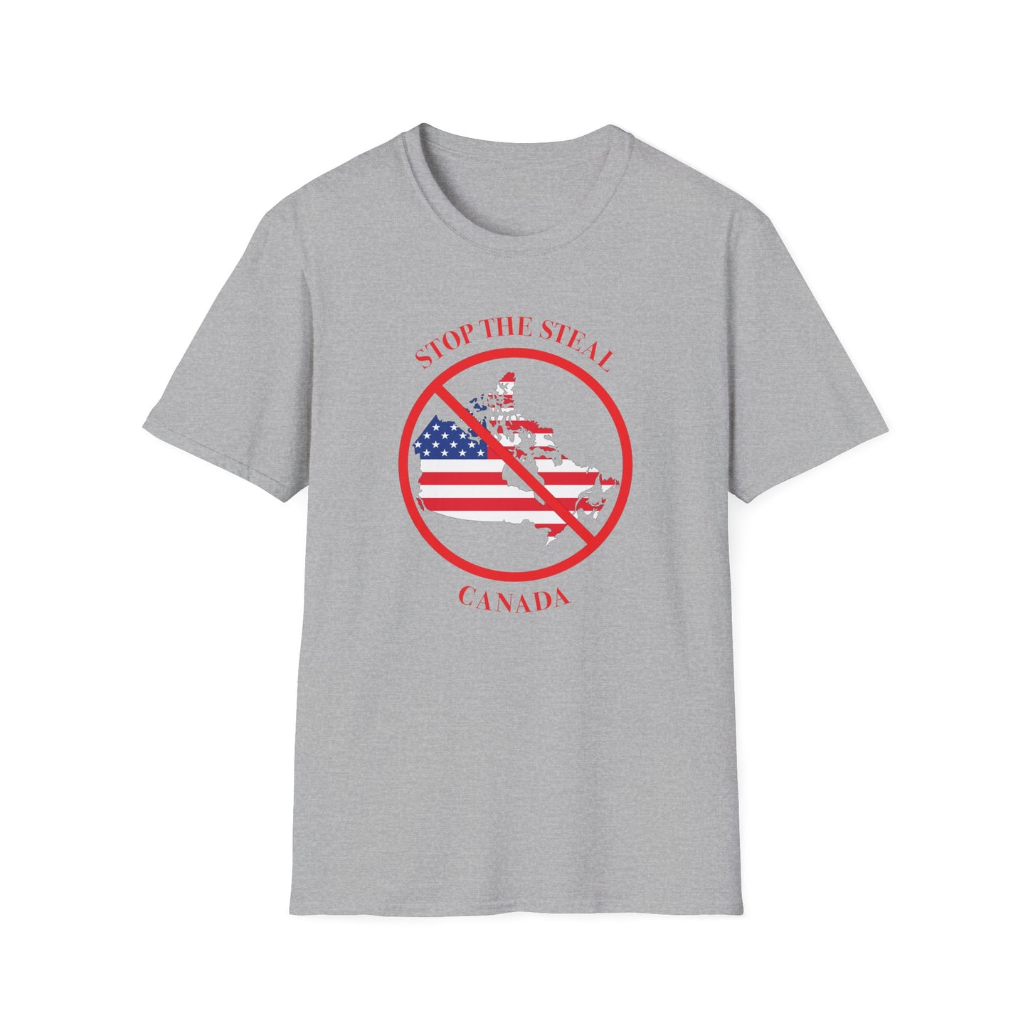 Adult Unisex Ultra Cotton Tee - 'Stop the Steal - Canada' - English