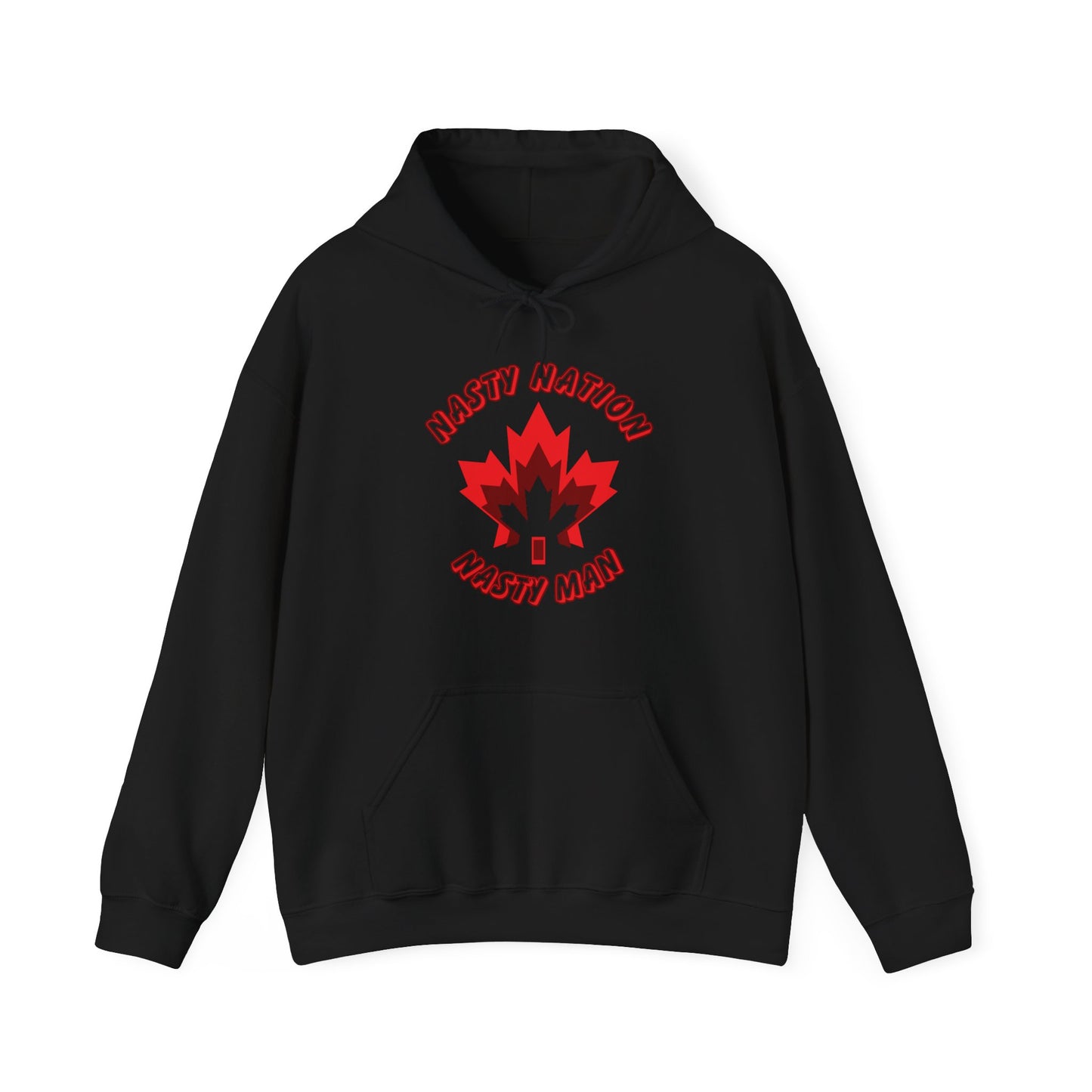 Adult Unisex Midweight Fleece Hoodie - 'Nasty Nation - Nasty Man'