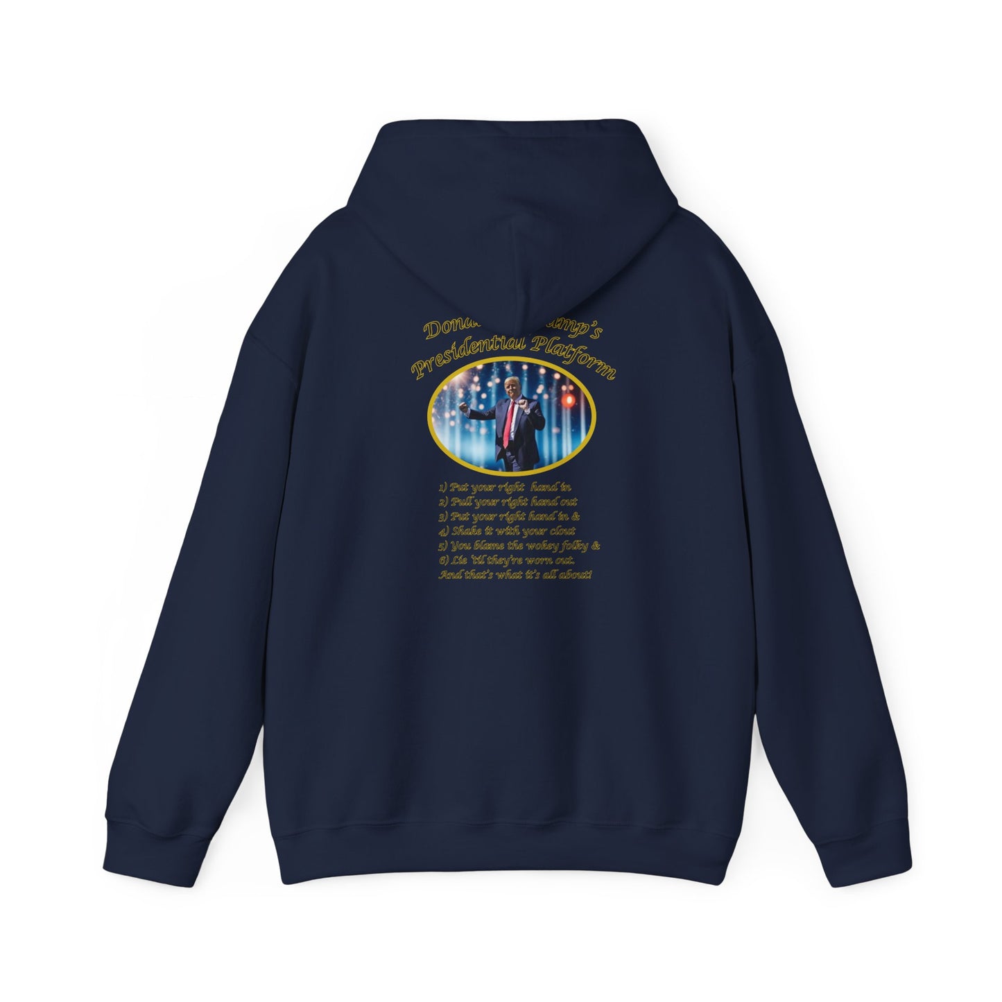 Adult Unisex Midweight Fleece Hoodie - 'DJT Presidential Platform'