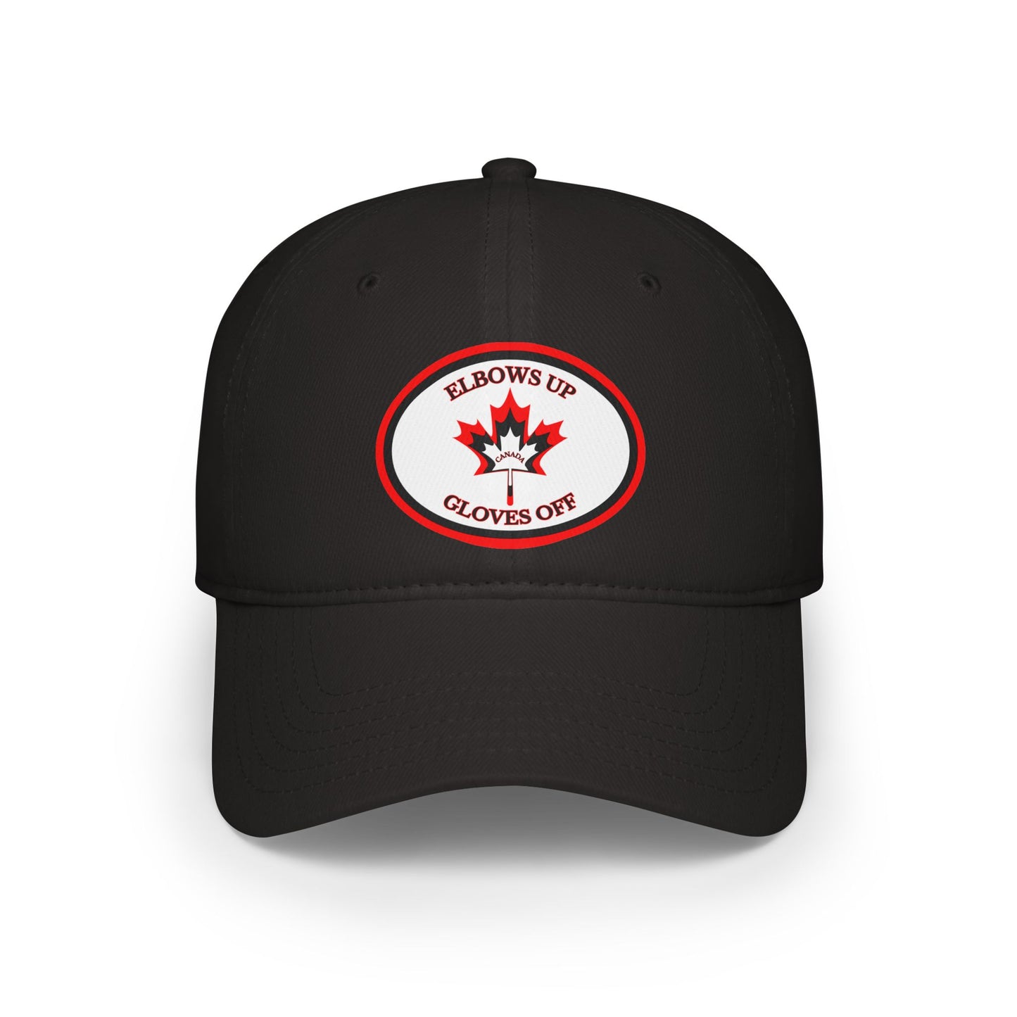 Low Profile Baseball Cap - 'Elbows Up, Gloves Off' - English
