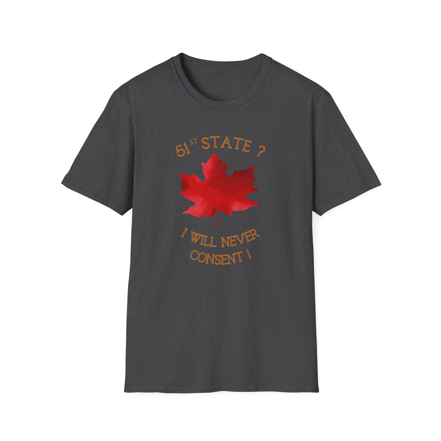 Adult Unisex Ultra Cotton Tee - '51st State? - I Will Never Consent'