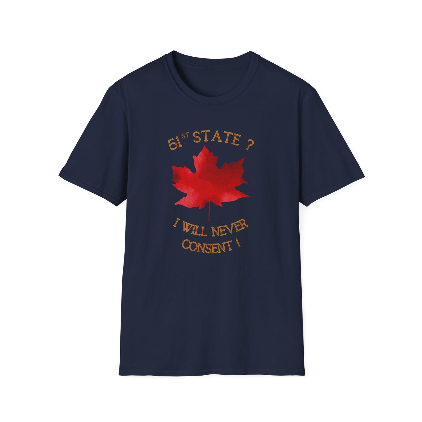 Adult Unisex Ultra Cotton Tee - '51st State? - I Will Never Consent'