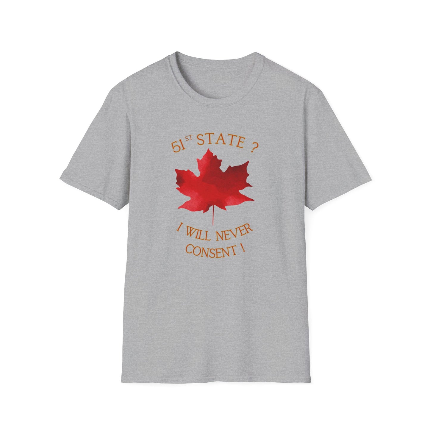 Adult Unisex Ultra Cotton Tee - '51st State? - I Will Never Consent'