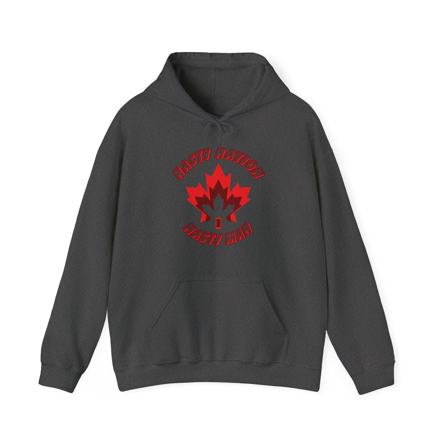 Adult Unisex Midweight Fleece Hoodie - 'Nasty Nation - Nasty Man'