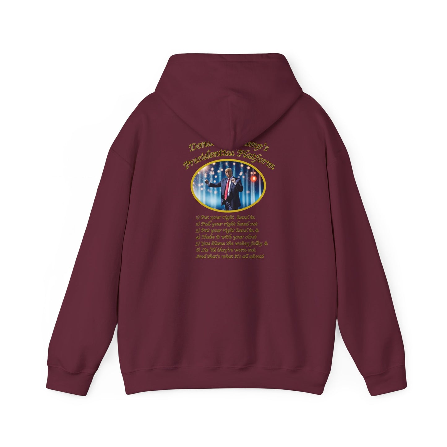 Adult Unisex Midweight Fleece Hoodie - 'DJT Presidential Platform'
