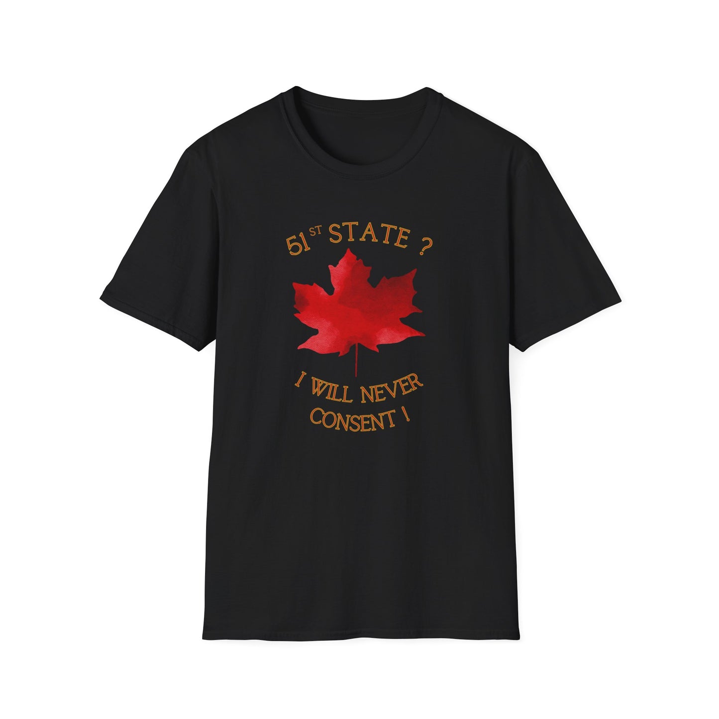 Adult Unisex Ultra Cotton Tee - '51st State? - I Will Never Consent'