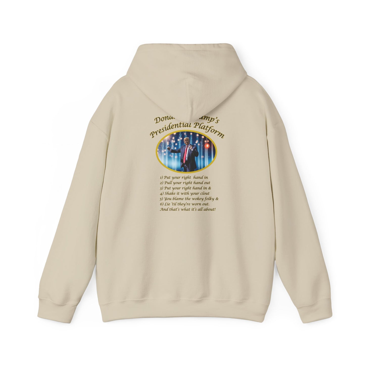 Adult Unisex Midweight Fleece Hoodie - 'DJT Presidential Platform'