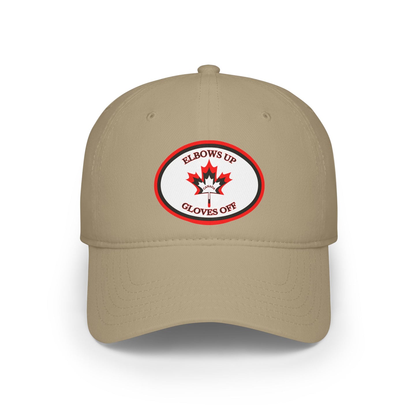 Low Profile Baseball Cap - 'Elbows Up, Gloves Off' - English
