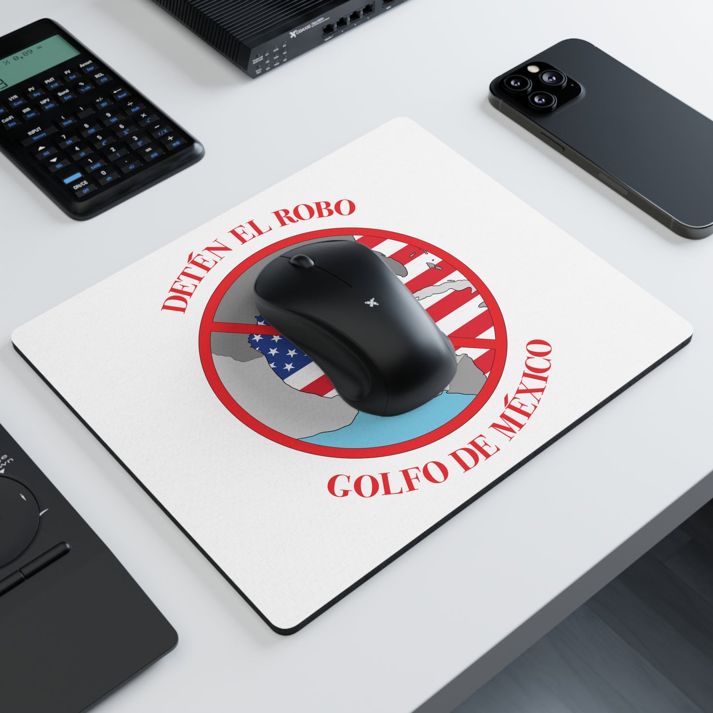 Mouse Pad Satirical - 'Stop the Steal - Gulf of Mexico' - Spanish