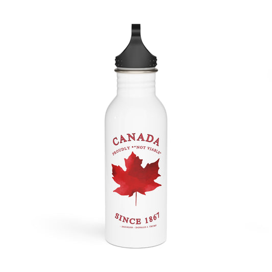 Water Bottle Eco-Friendly Stainless Steel - 'Canada Proudly "Not Viable"'