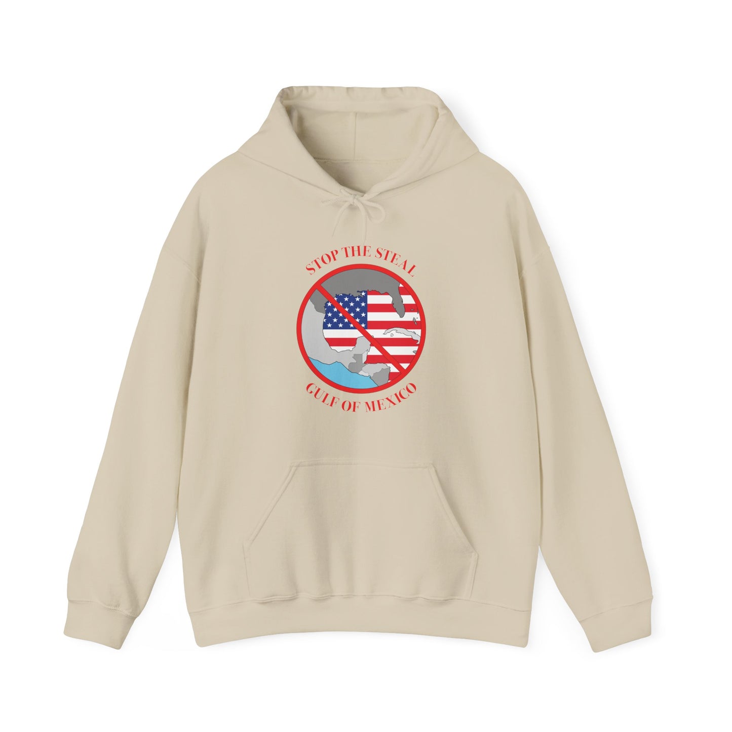 Adult Unisex Midweight Fleece Hoodie - 'Stop the Steal - Gulf of Mexico' - English