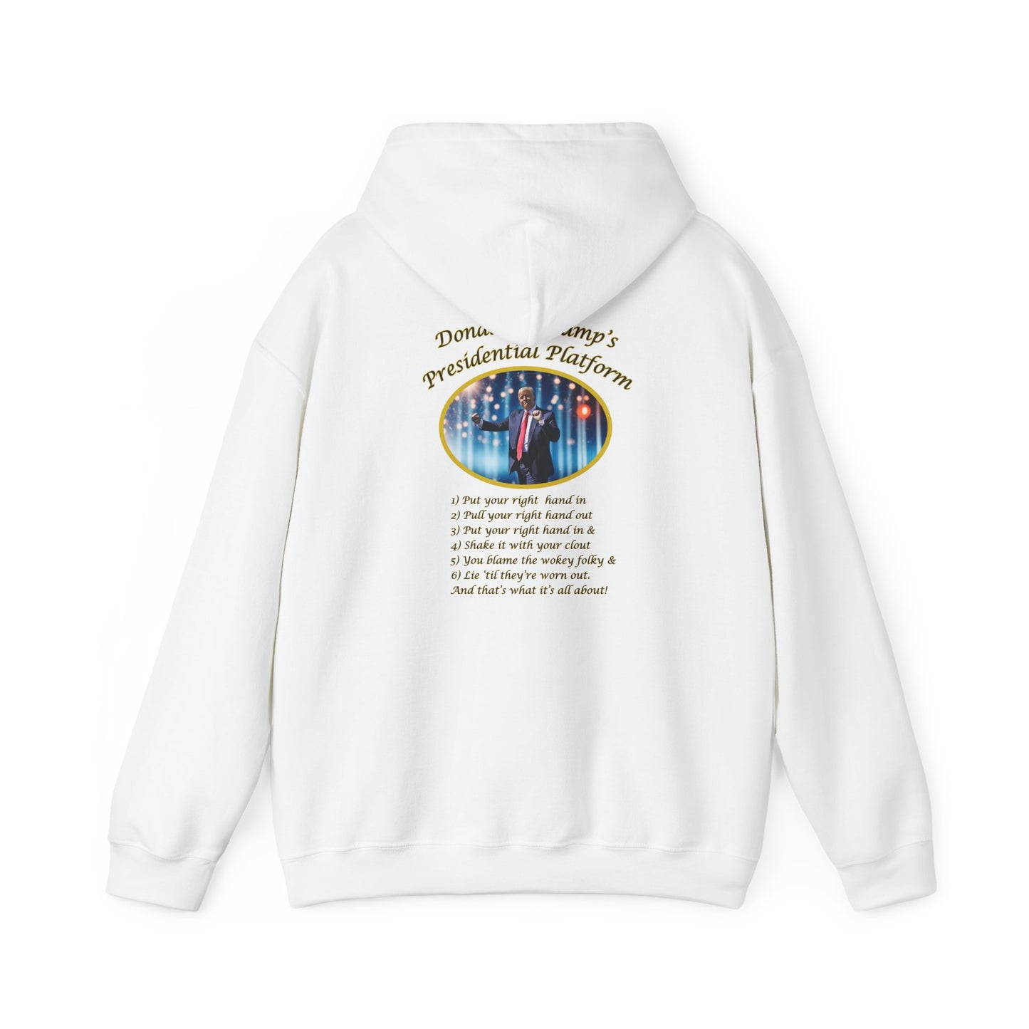 Adult Unisex Midweight Fleece Hoodie - 'DJT Presidential Platform'