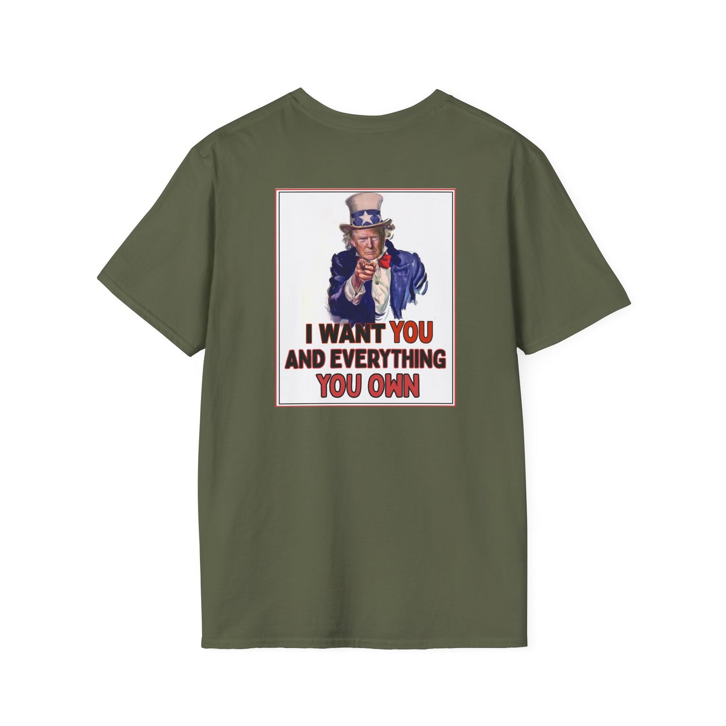 Adult Unisex Ultra Cotton Tee - 'Uncle SCAM Wants You'