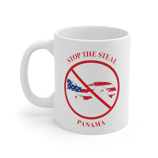 Dynamic Ceramic Mug - 'Stop the Steal - Panama' - Bilingual | 11oz, 15oz, 20oz