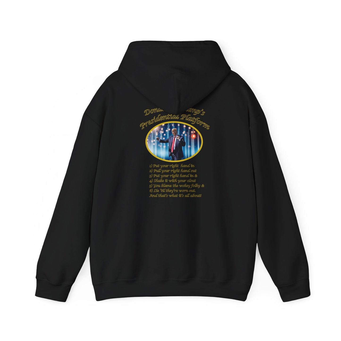 Adult Unisex Midweight Fleece Hoodie - 'DJT Presidential Platform'